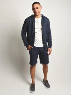 Surfside Supply Quinoa Terry Full Zip Hoodie 9 Surfside Supply Quinoa Terry Full Zip Hoodie -ST.BERNARD 11300101e navyheatheralt1