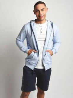 Surfside Supply 2 Tone Fleece Terry Hoodie -ST.BERNARD 11300107e blueheatheralt2