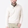 Mizzen+Main Men's Fairway Shawl Collar Pullover -ST.BERNARD 1PO 0359xOATMEALHEATHERxPrimary 51475396