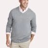 Vineyard Vines Men's Saltwater V-Neck Sweater -ST.BERNARD 1e0379 grayheather 75a8558b 0033 4d95 ad45 01a751a89ff0