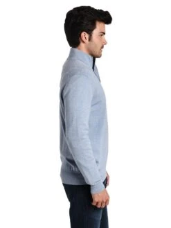 Southern Tide Captains 1/4 Zip Sweater -ST.BERNARD 2092 tsunamigreyalt1