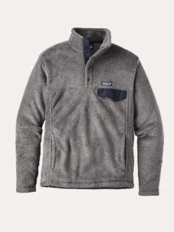 Patagonia Men's Re-Tool Snap-T Fleece Pullover -ST.BERNARD 25390 feathergrey inkblackx dyealt2