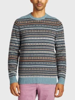 Bonobos Men's Fair Isle Crew Neck Sweater