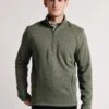 Southern Tide Men's Sweater Fleece 1/4 Zip -ST.BERNARD 3950 duckgreen