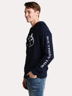 Southern Tide Men's Skipjack Upper Deck Hoodie 8 Southern Tide Men's Skipjack Upper Deck Hoodie -ST.BERNARD 5414 TRUENAVYalt1