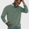 Southern Tide Men's Bailer Crew Neck Pullover Sweater -ST.BERNARD 7029xDEEPFORESTxPrimary 17091354