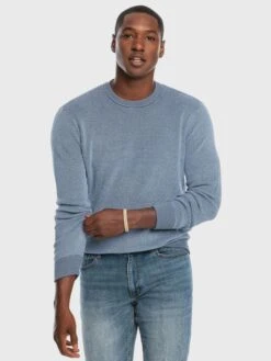 Southern Tide Men's Bailer Crew Neck Pullover Sweater -ST.BERNARD 7029xTRUENAVYxPrimary 17091361