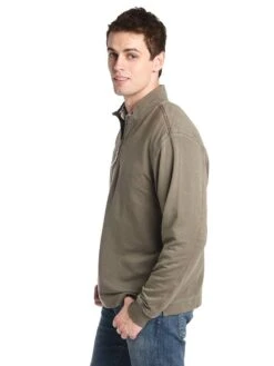 True Grit Men's Cashmere Heather Fleece 1/4 Zip Pullover -ST.BERNARD 71m19tft jeepalt1