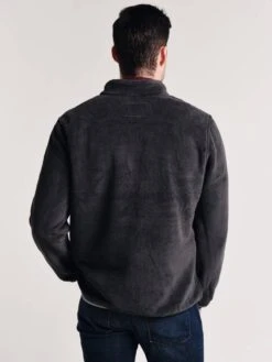 True Grit Men's Big Sky Fleece Zip Jacket -ST.BERNARD 81m56bsf softblackalt3