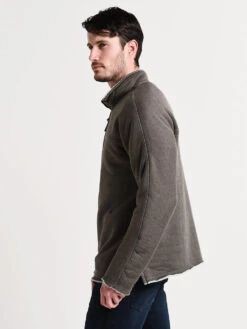 True Grit Men's Heather Fleece & Fur 1/4 Zip Pullover -ST.BERNARD 81m57dff vintagegreyalt1