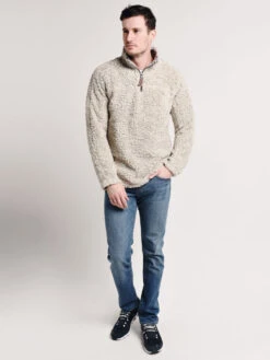 True Grit Men's Softest Tip Shearling Pullover -ST.BERNARD 81m65lsvt puttyalt1