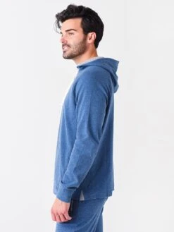 Southern Tide Men's Ryker Heathered Hoodie 8 Southern Tide Men's Ryker Heathered Hoodie -ST.BERNARD 8416xHEATHERSEVENSEASBLUExAlt2 51988679