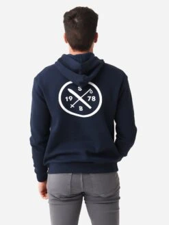 Saint Bernard Men's Ski Cross Logo Hoodie -ST.BERNARD 8804PFxMIDNIGHTNAVYxAlt4 82925465