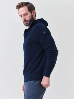 Bogner Men's Skeet Knit Hoodie 10 Bogner Men's Skeet Knit Hoodie -ST.BERNARD 8835xNAVYxAlt3 57451956