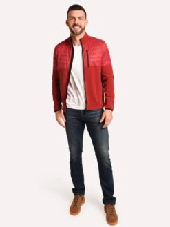 Aztech Mountain Men's Smuggler Zip Up Fleece -ST.BERNARD AM400132 REDMOUNTAINREDalt4