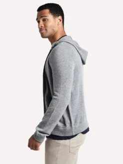 ATM Cashmere Blend Zip Hoodie -ST.BERNARD AM7175 AD GREYalt2