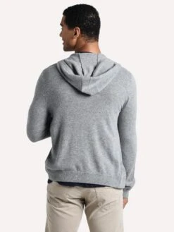 ATM Cashmere Blend Zip Hoodie -ST.BERNARD AM7175 AD GREYalt3