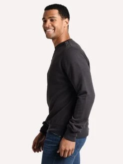 Hartford Men's Crew Sweatshirt -ST.BERNARD AS91309 CHARCOALalt2