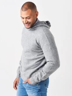 Hartford Men's Boil Hoody Knitted Pull-Over Sweater -ST.BERNARD AW94310xSILVERxAlt2 47854466