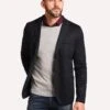Harris Wharf London Men's 2 Button Merino Prince Of Whales Blazer -ST.BERNARD C8G22MMF GREYBLUE