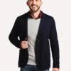 Harris Wharf London Men's 2 Button Superfine Merino Blazer -ST.BERNARD C8G22MYM NAVYBLUE