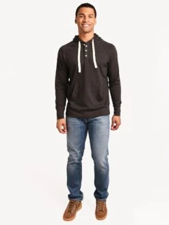 The Normal Brand Men’s Puremeso Hoodie -ST.BERNARD F1PHOODI CHARCOALalt3