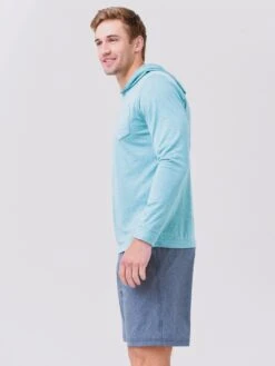 Johnnie-O Men's Gunnar Striped Long Sleeve Hooded T-Shirt -ST.BERNARD JMLT2440xANTIGUAxAlt2 61275597