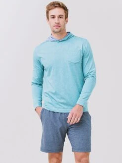 Johnnie-O Men's Gunnar Striped Long Sleeve Hooded T-Shirt