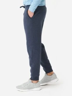 Faherty Brand Men's High Pile Fleece Pant -ST.BERNARD MBH2205xNAVYMELANGExAlt2 84129465