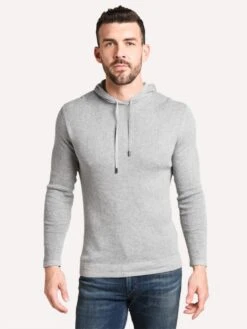Naadam Cashmere Men's Waffle Stitch Hoodie