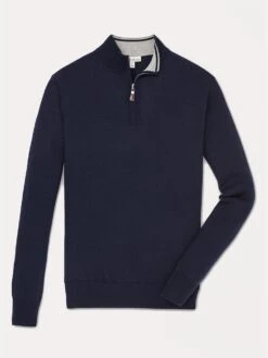 Peter Millar Men's Crown Soft Quarter-Zip Sweater -ST.BERNARD ME0S52 NAVY 82311b68 25ba 4924 8f90 24810b5a180b