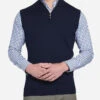 Peter Millar Men's Crown Soft Quarter-Zip Vest