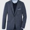Peter Millar Crown Men's Mouline Houndstooth Soft Jacket -ST.BERNARD MF20J04xNAVYxPrimary 14239688