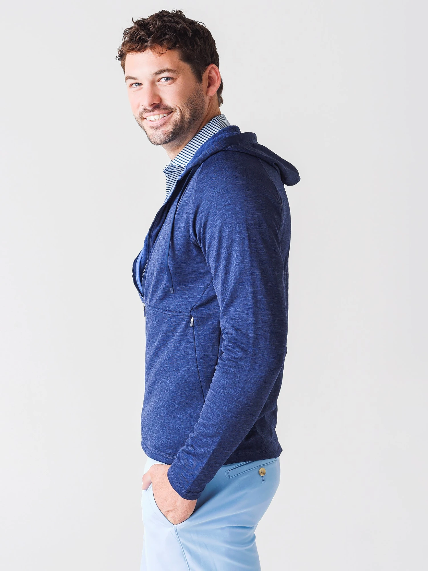 Peter Millar Active Men's Apollo Performance Hoodie 5 Peter Millar Active Men's Apollo Performance Hoodie - Image 3