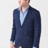 Peter Millar Crown Men's Glen Plaid Knit Soft Jacket 2 Peter Millar Crown Men's Glen Plaid Knit Soft Jacket -ST.BERNARD MF21J02xNAVYxPrimary 49234109