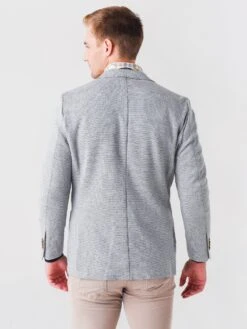 Peter Millar Crown Men's Birdseye Knit Soft Jacket -ST.BERNARD MF21J03xBRITISHGREYxAlt3 48699703