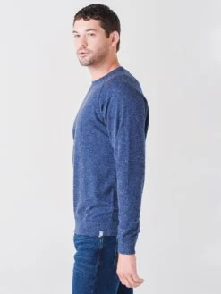 Peter Millar Crown Men's Interlock Jaspe Crew -ST.BERNARD MF21K44xATLANTICBLUExAlt2 45335060