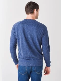 Peter Millar Crown Men's Interlock Jaspe Crew -ST.BERNARD MF21K44xATLANTICBLUExAlt3 45335062