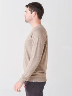 Peter Millar Crown Men's Interlock Jaspe Crew -ST.BERNARD MF21K44xCEDARxAlt2 45340312