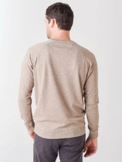 Peter Millar Crown Men's Interlock Jaspe Crew -ST.BERNARD MF21K44xCEDARxAlt3 45340315