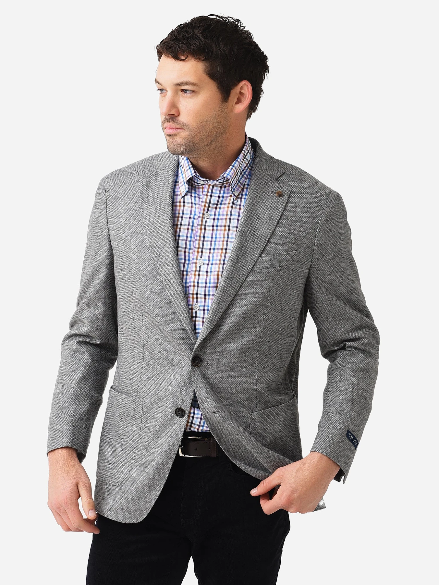 Peter Millar Crown Crafted Men's Mitchell Wool-Cashmere Soft Jacket 4 Peter Millar Crown Crafted Men's Mitchell Wool-Cashmere Soft Jacket - Image 2