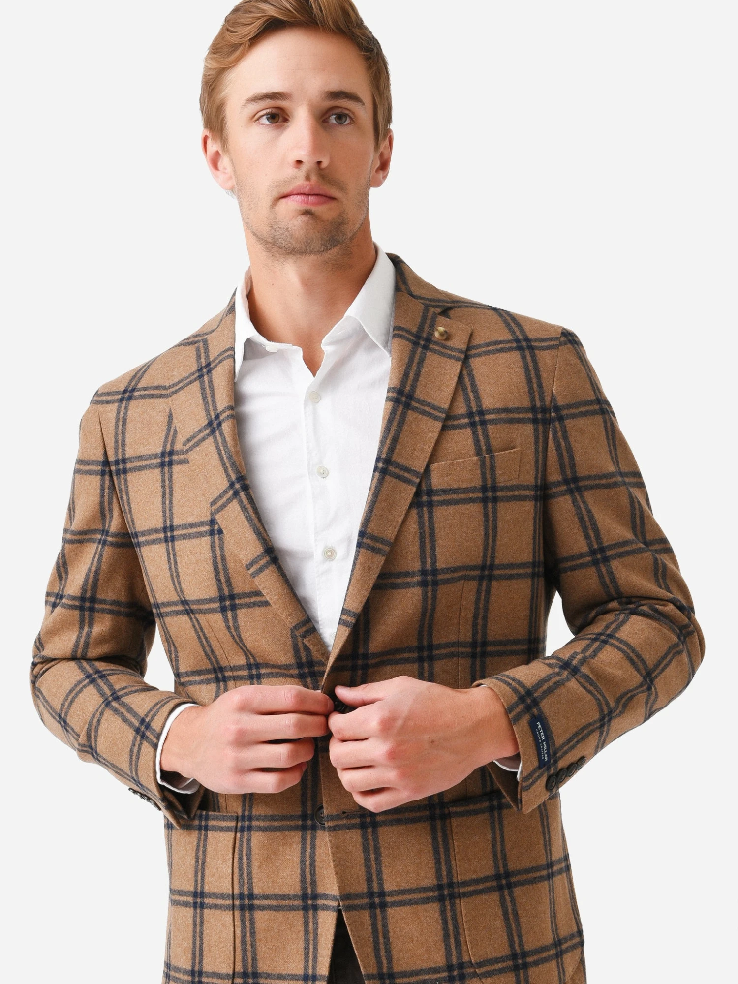 Peter Millar Crown Crafted Men's Grove Windowpane Soft Jacket 3 Peter Millar Crown Crafted Men's Grove Windowpane Soft Jacket