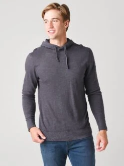Faherty Brand Men's Slub Cotton Hoodie -ST.BERNARD MKC0056xGRAPHITExPrimary 21233085