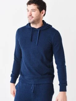 Faherty Brand Men's Legend Sweater Hoodie -ST.BERNARD MKC0101xNAVYTWILLxPrimary 46720037
