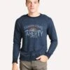Faherty Brand Men's Logo Crew Sweatshirt