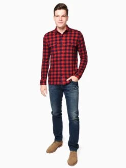 Faherty Brand Men’s Legend Sweater Shirt 9 Faherty Brand Men’s Legend Sweater Shirt -ST.BERNARD MKH1901 REDNAVYCHECKalt3