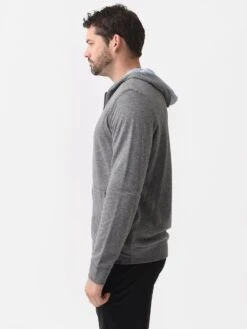 Faherty Brand Men's Cloud Reversible Zip Hoodie -ST.BERNARD MKH2224xMEDIUMGREYHEATHERLIGHTBLUEHEATHERxAlt3 82495010