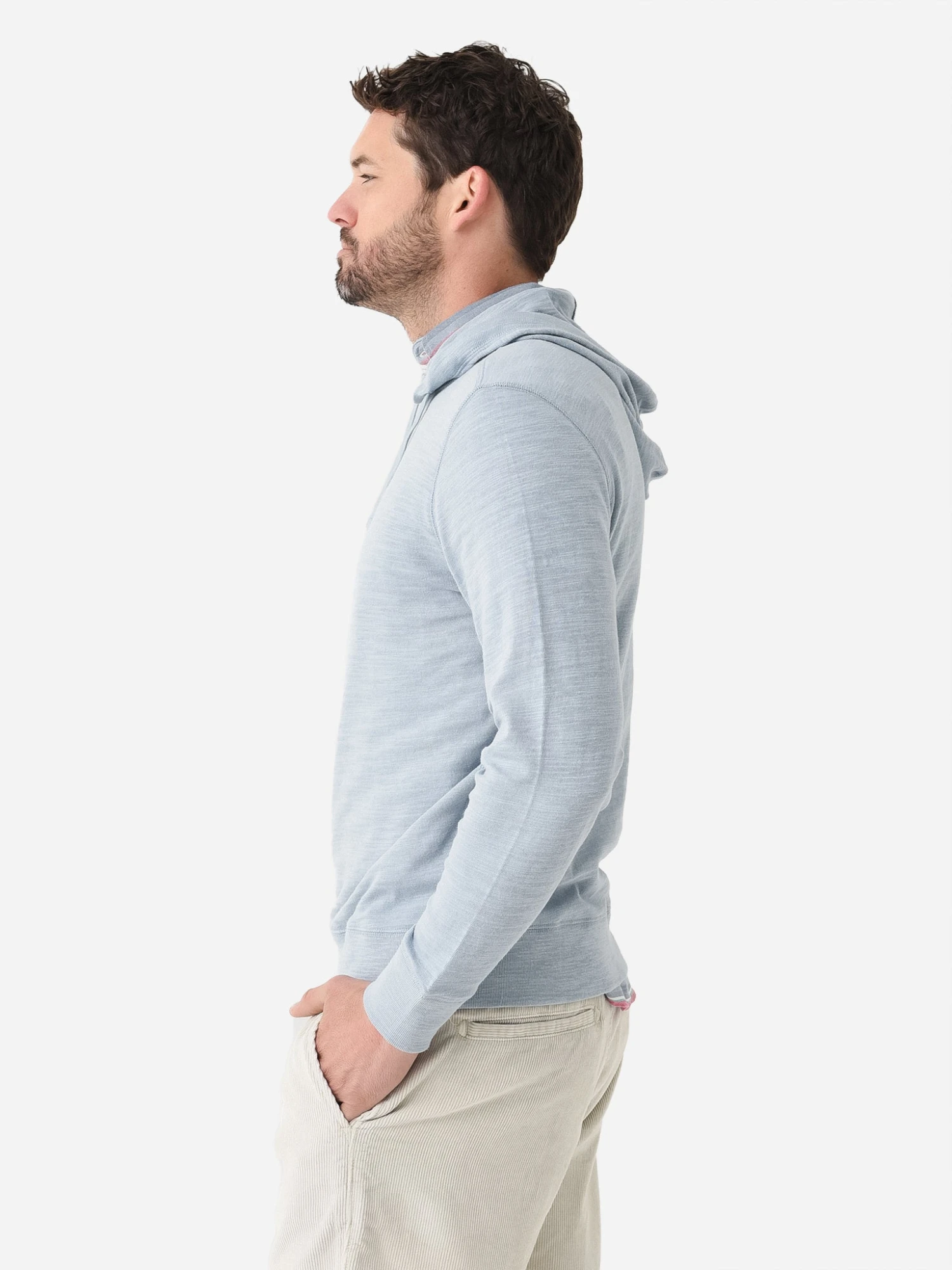 Faherty Brand Men's Sunwashed Slub Hoodie 5 Faherty Brand Men's Sunwashed Slub Hoodie - Image 3