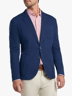 Peter Millar Seaside Men's Summer Cotton-Blend Soft Jacket