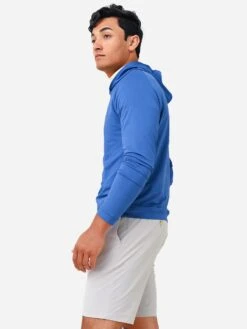 Peter Millar Crown Sport Men's Pine Performance Hoodie -ST.BERNARD MS22EK45xSPORTNAVYxAlt2 70977849